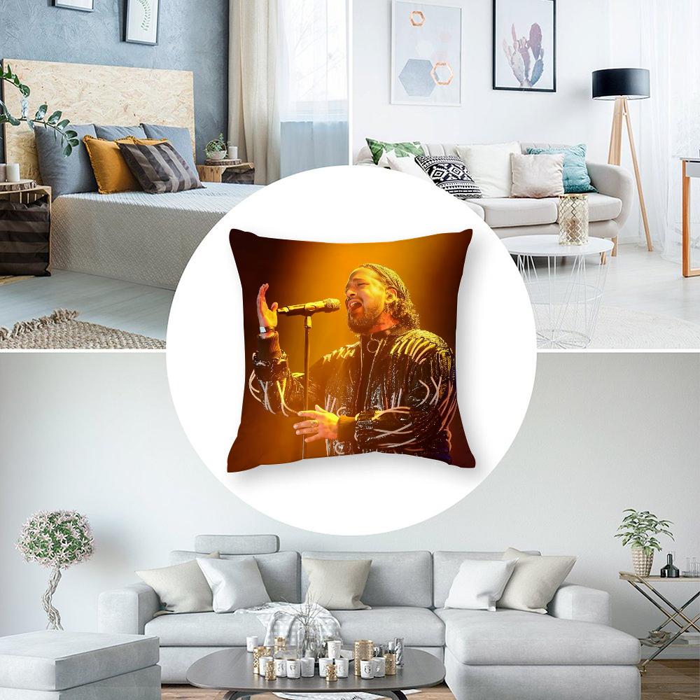 Singer S-Slimane France Pillow Case 3D Print Polyester Fiber 40*40 Cm Home Sofa Throw Pillow Cover Decoration Festival Gift