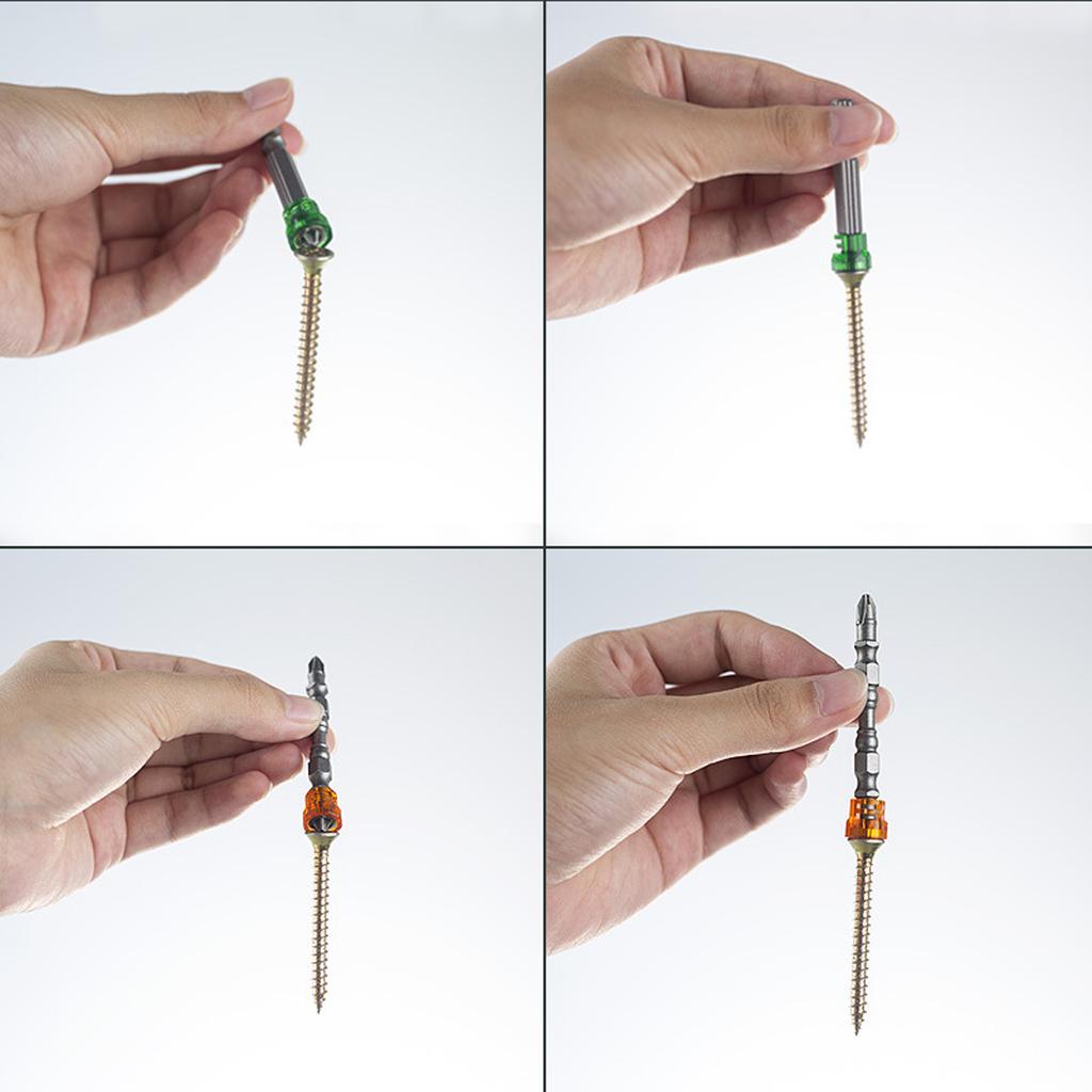 Electric Screwdriver Set With Colorful Magnetic Rings For Easy Bit Identification And Enhances Efficiency In DIY Project