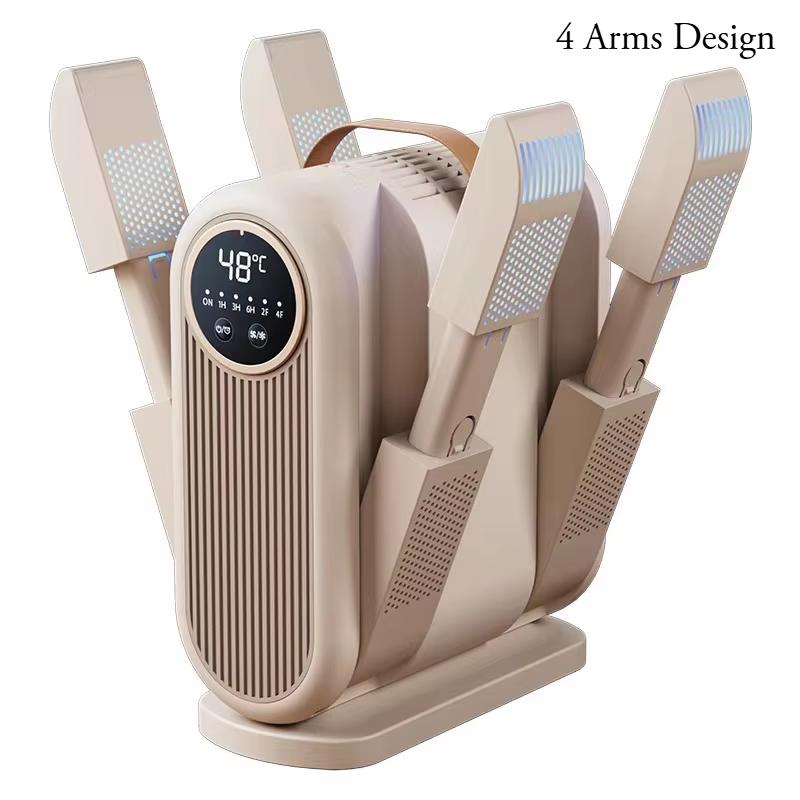 

Portable 6 Arms Electric Shoe Dryer Foldable Boot Drying Machine Household Shoe Warmer Heater With Intelligent Timer Shoe Blowe EU