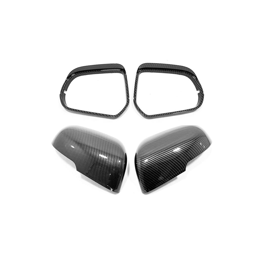 For Great Wall Cannon GWM Poer Ute 2021 2022 Accessories ABS Carbon/Chrome Car Rearview Mirror Cover Trim Sticker Styling 2 PCS