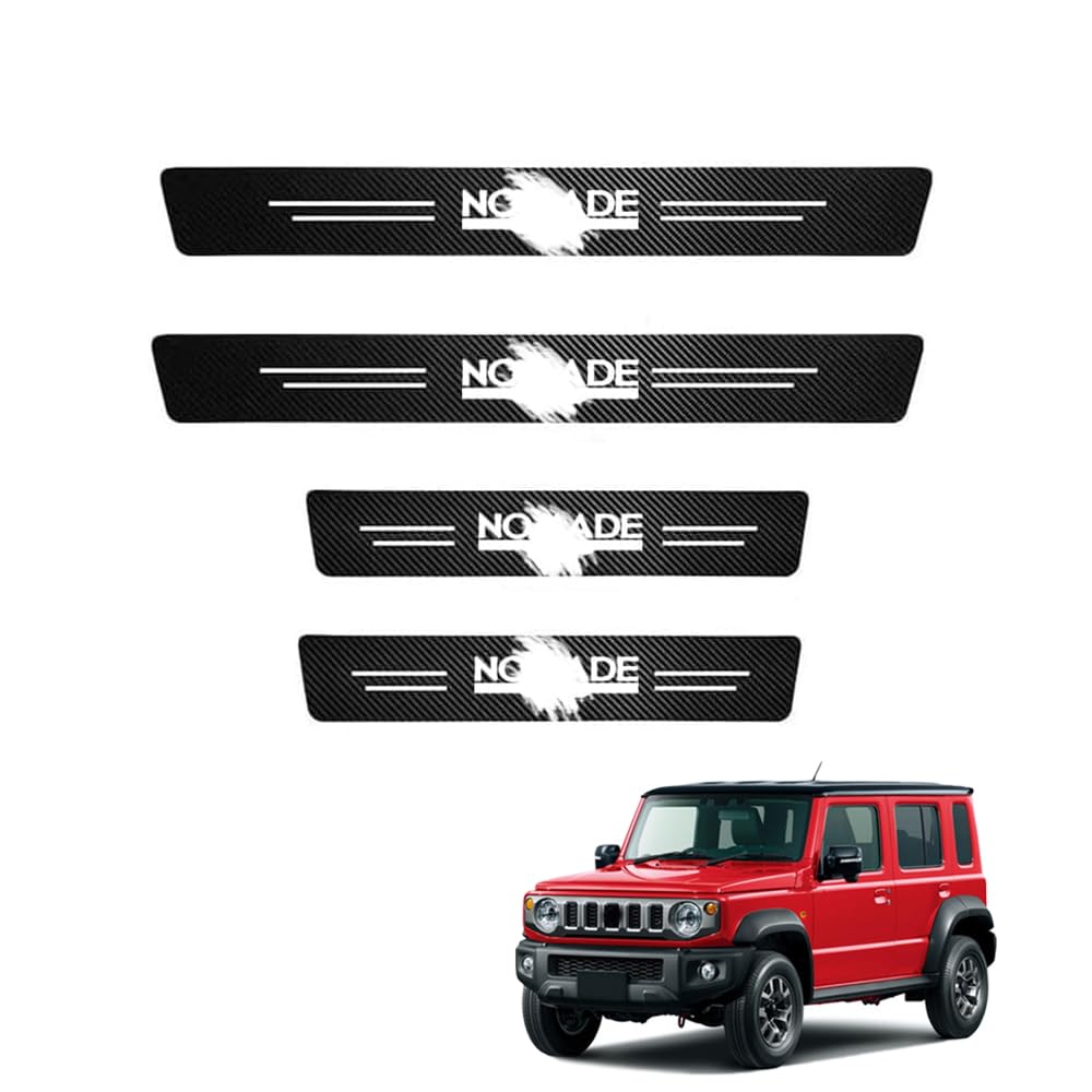 For the New Jimny Nomad JC74 2025 Car Protective Door Sill Stickers Jimny Nomad Accessories 5-Door (April onwards) Stickers, Anti-Scratch (4 Sheets) -
