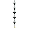 Versatiles Rain Chain Antique Bronze Decorative Hanging Gutter Chain for Home Commercial and Garden Drainage