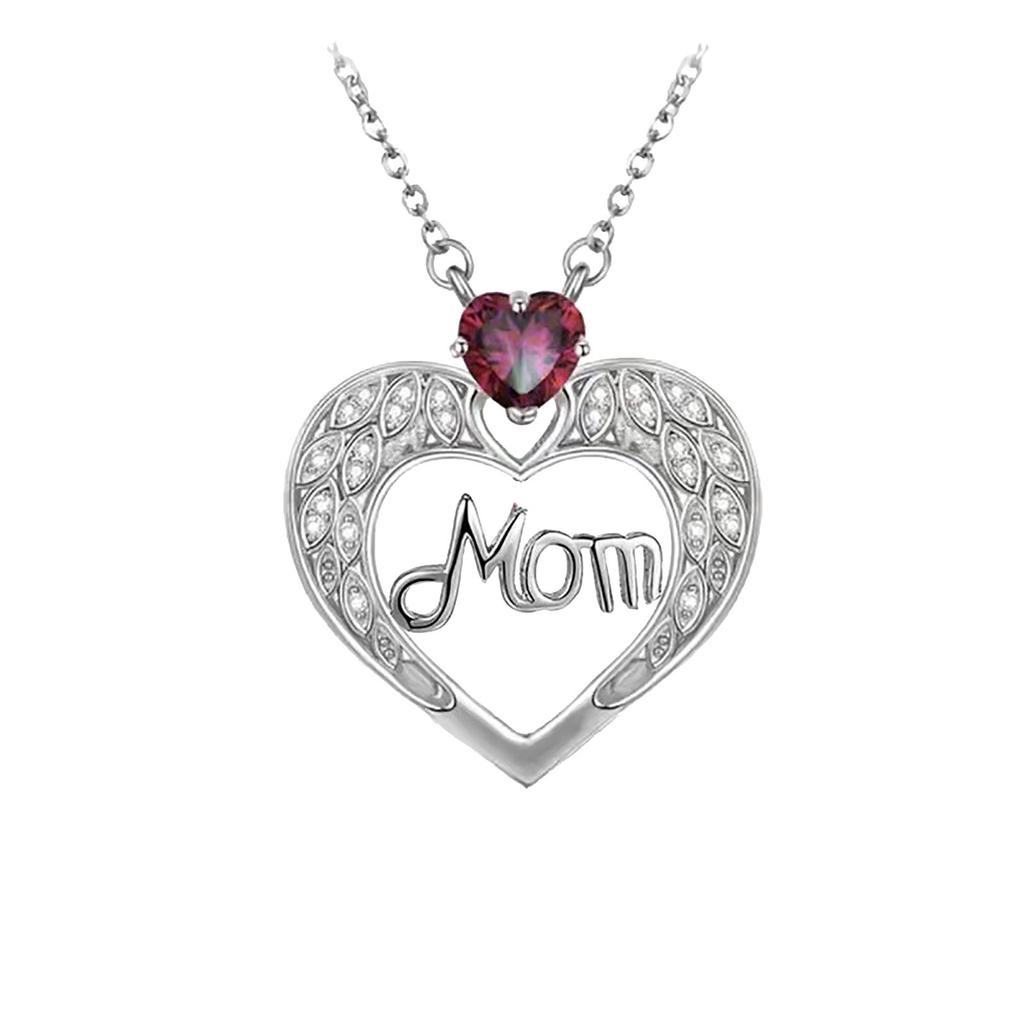 Jewelry Mother Plot MOM Love Pendant Necklace Female Niche- Design Sense Summer Clavicle Chain Jewelry