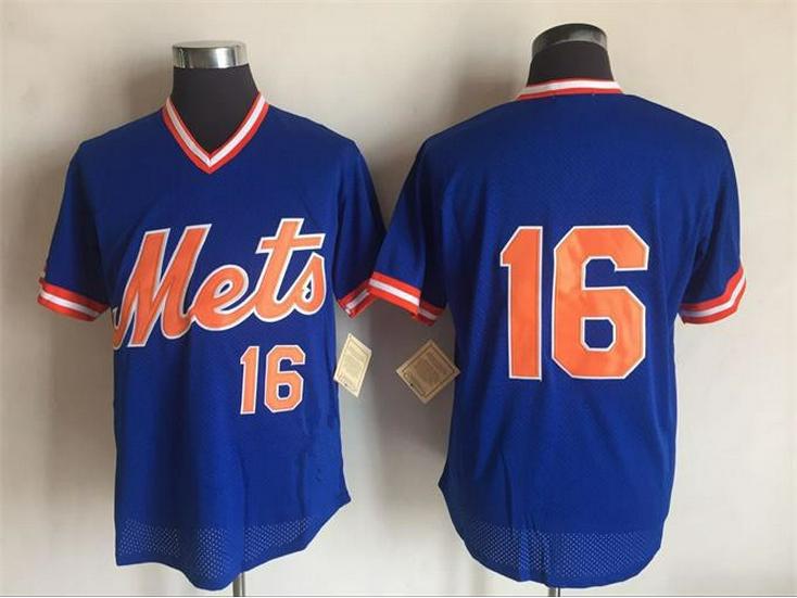 New York Mets Retro Embroidered Baseball Jersey