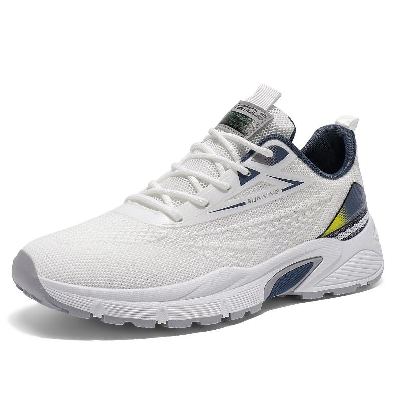 Men's Casual Shoes Four Seasons Breathable Mesh Running Shoes Comfortable Soft Walking Shoes Teenagers Popular Non-slip Sneakers