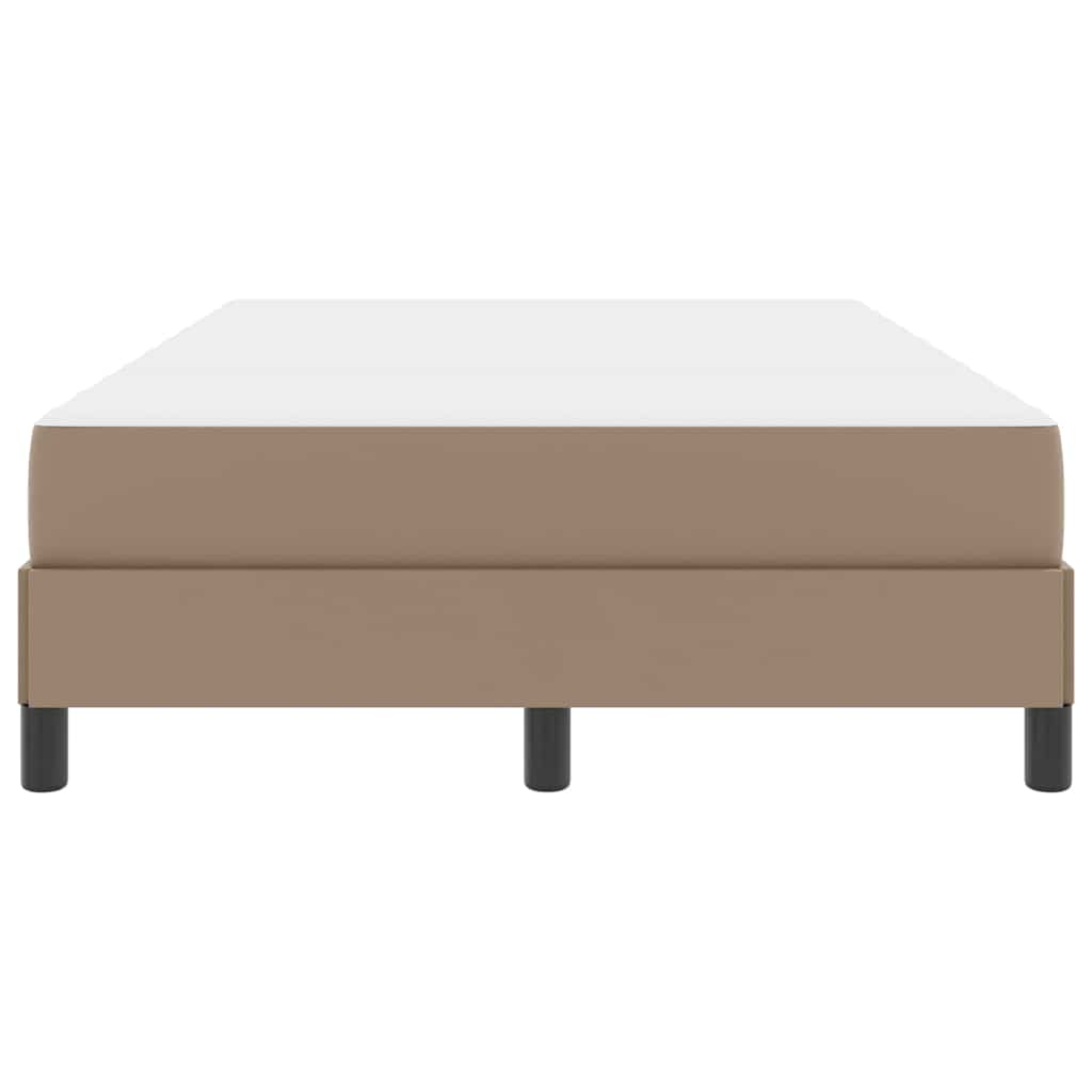 Bed Frame with Mattress Cappuccino 120 x 190 cm Fabric