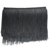 Fringe 15mm 10m Curtain Decoration Lace, Approx. Wide, Long, Tape, Ribbon, Tassel, DIY, Clothing, (Black)