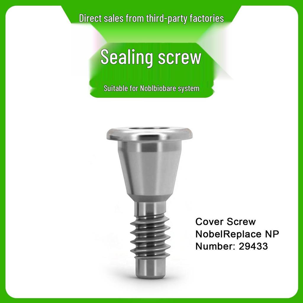 Compatible Seal Screw for Nobel Implants: Abutment, Transfer Post, Impression Cap & Rod