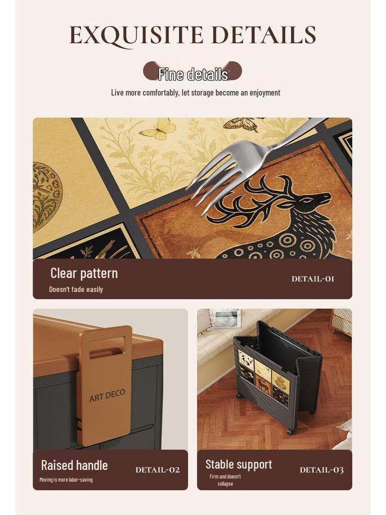 Foldable Clothing Storage Cabinet with 1000+ Add-Ons - Large Capacity, No Installation Needed