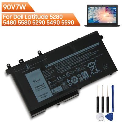 Replacement Laptop Battery 93FTF 083XPC 4YFVG 3DDDG For Dell Latitude 5280 5480 5580 5290 5490 5590 51wh Laptop Batteries