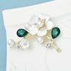 Wuli &Baby Shell Plum Blossom Flower Brooches For Women Wedding Office Brooch Pins New Year Jewelry Gifts