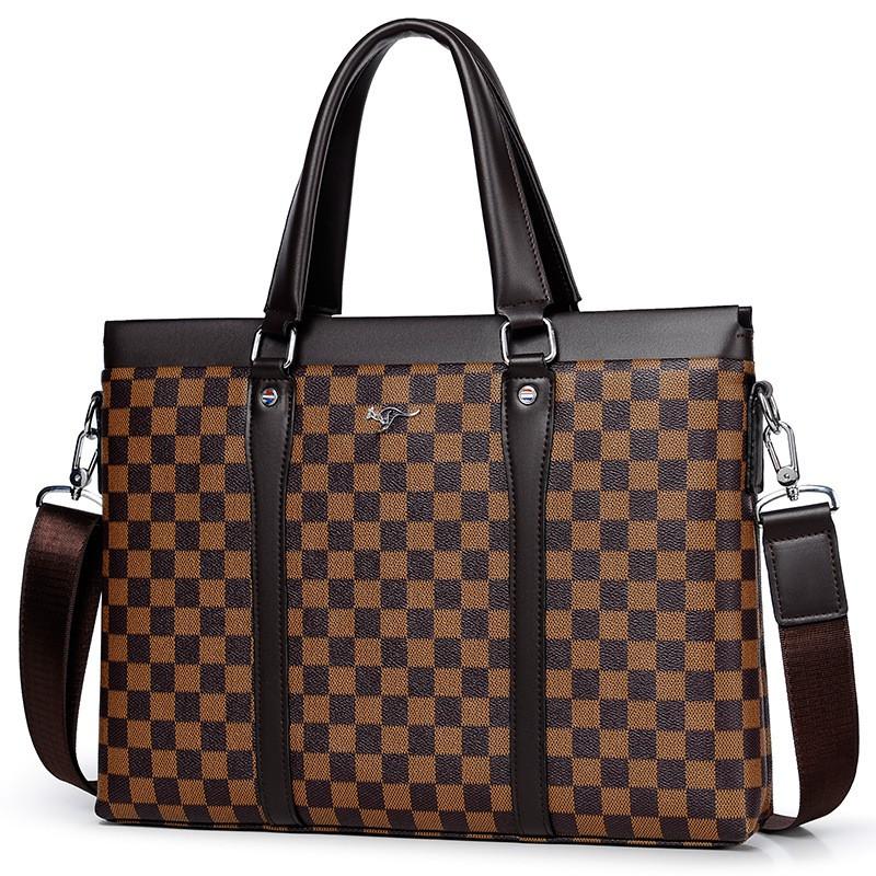 Mens Horizontal Messenger Bag Crossbody Shoulder 14-inch Laptop Briefcase Water Resistant Nylon Interior Business Commuter