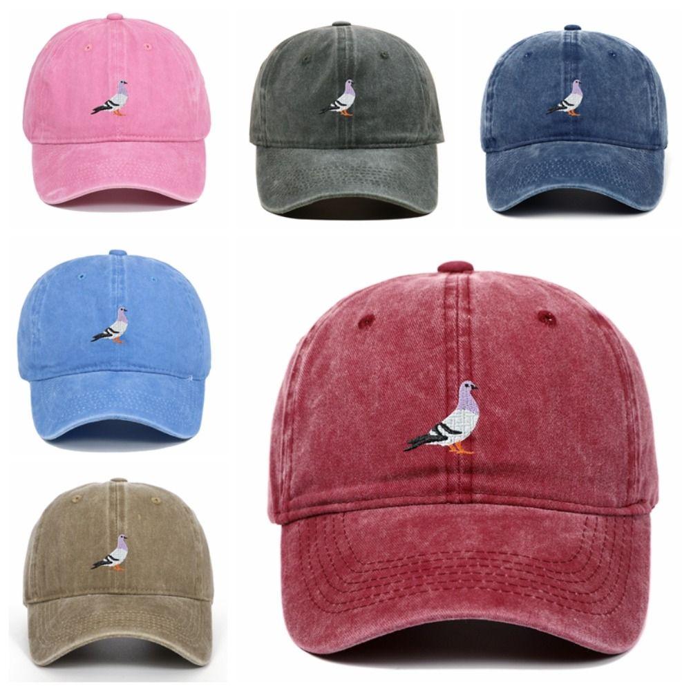 Daily Casual Baseball Caps Pigeon Embroidered Sports Hat Fashion Summer Sun Hat  All Seasons