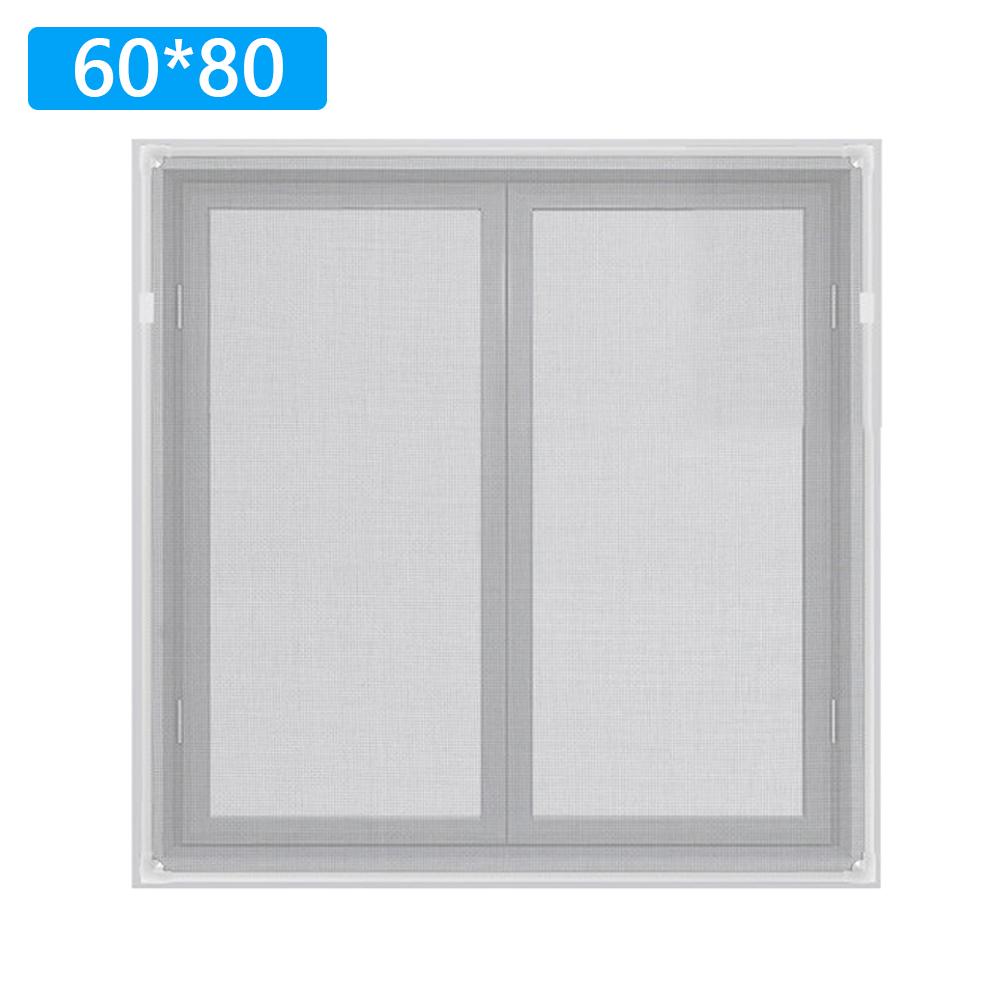 Magnetic Self Adhesive Screen Net Windows Anti Mosquito Screen DIY Window Screen Mesh for House Windows White Frame Grey Mesh