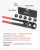 VEVOR Pipe Crimping Tool Kit, PEX & Aluminum-Plastic Tube Crimper with TH12 TH16 TH20 TH26 TH32 Jaws & Bendable Handle