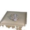 White Copper Hand Decoration Ring Double Layer Crown Women's 2 Piece Combination Ring
