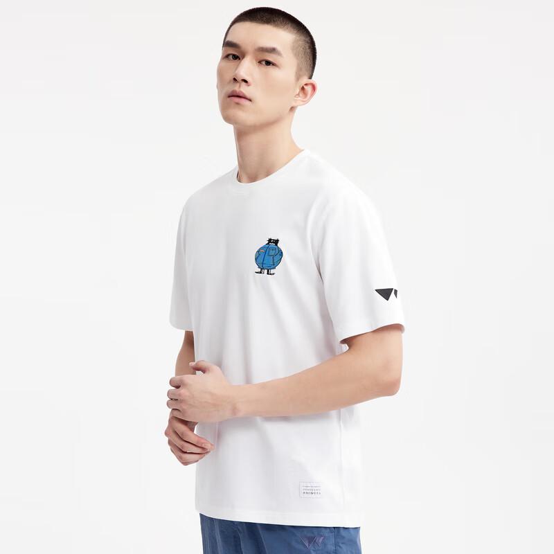 SEPTWOLVES Men's Printed Round Neck Short Sleeve T-Shirt