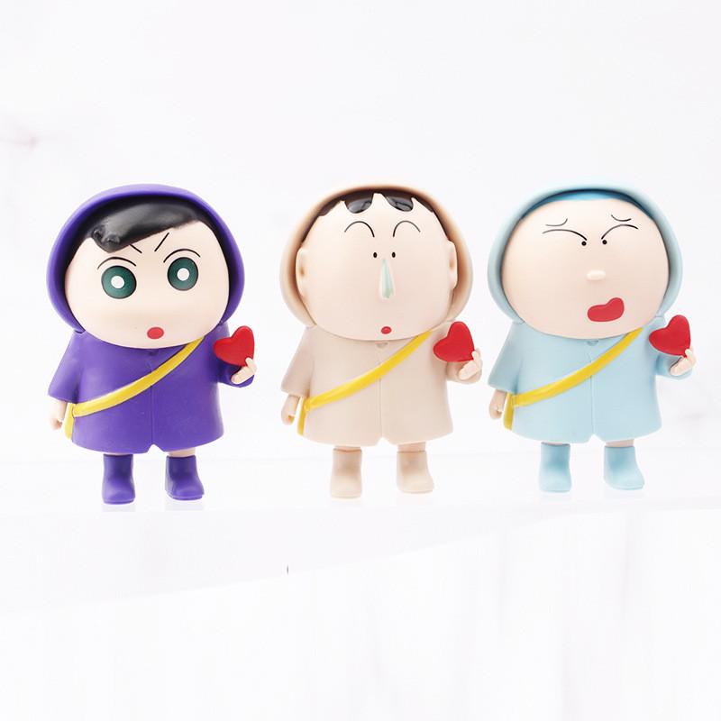 Adorable Pvc Crayon Shin-chan Spring Defense Team Figurine Collectible Blind Box