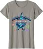 Womens Turtle Lolli Shirt, Lolli Sea Turtle Art T-Shirt