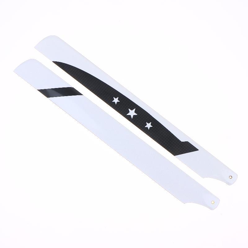 For 450 Series Rc Helicopter Glass Carbon Main Rotor Blade Replacement Parts Diy Rc Helicopter Propeller Accessories 1Pair