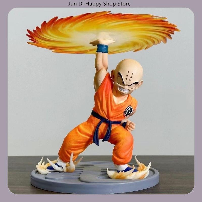 18cm Dragon Ball Krillin Kienzan Anime Figure Model Statue Desktop Decoration
