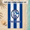 Beach TowelSchalke 04 FC Custom Name Text Personalized Soft Towel for Beach Pool Indoor Home Decor Gift