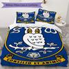 Sheffield Wednesday FC Owl Pattern Bedding,Quilt Set Quilt Cover Pillowcase Home Birthday Gift (1*duvet Cover+2*pillowcase,without core)XSJT0917522