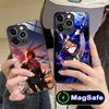 Arknights Amiya Mobile Phone Case for iPhone 16 Shockproof Phone Cover 11 Pro Max Plus Mini MagSafe Glass Colour Protective Luxury Pretty