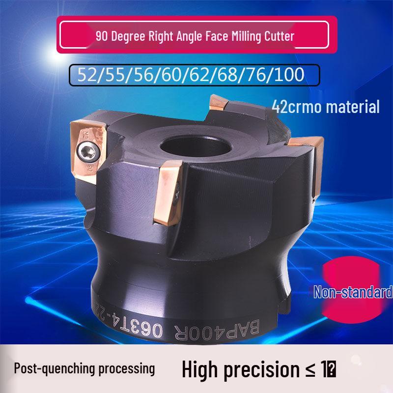 90° Face Mill Cutter Head - Non-standard End Mill Holder, Right Angle (5270/56/67/68/95/110/55/85/60)