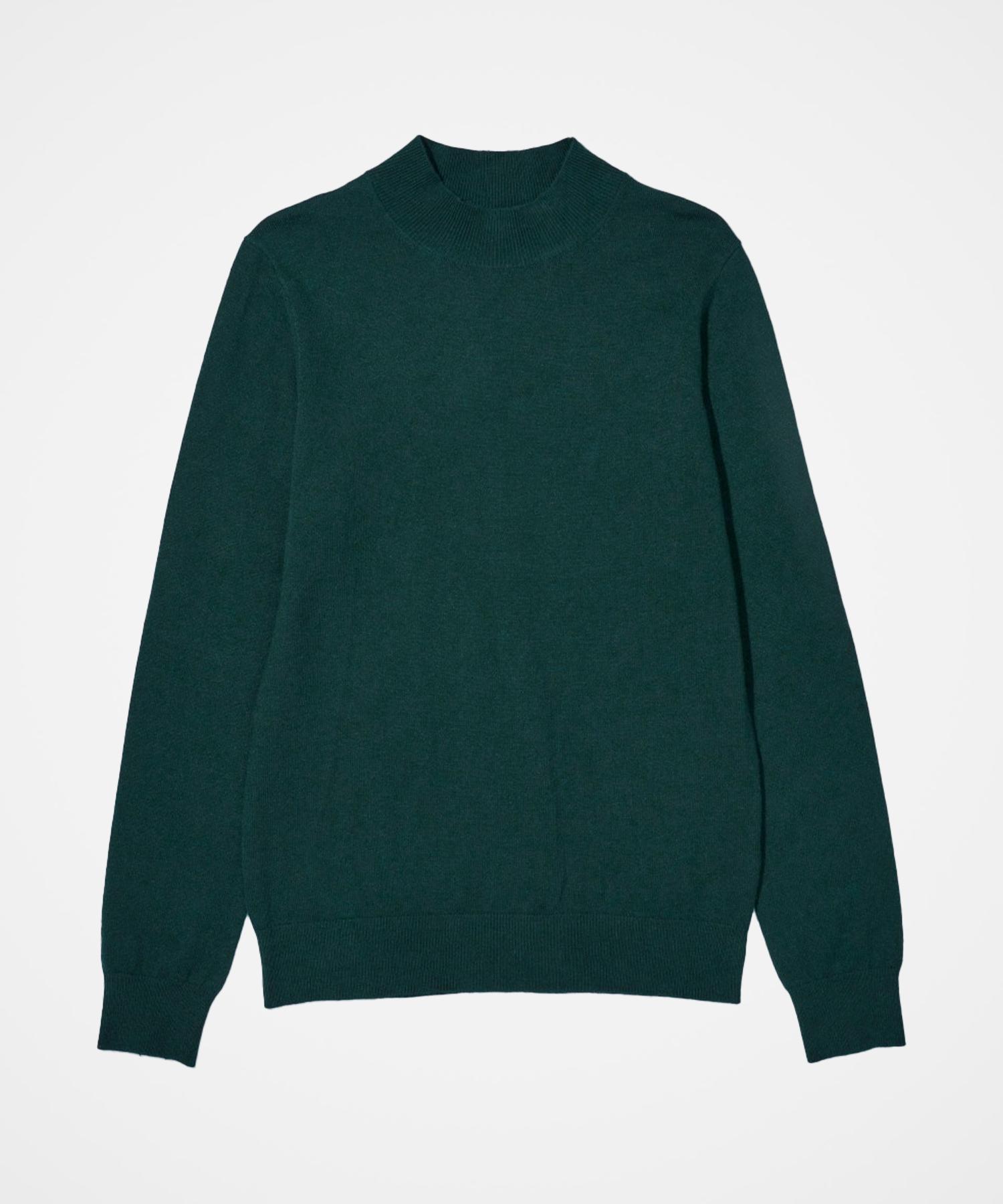 210 Edit Men S Cashmere Blended Mock Turtleneck Knit [Dark Green]_Zz4Sw011 Dgn/095