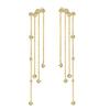 High Quality Earring 4 Long Chain Tassel Stud Earrings for Women Fashion Jewelry