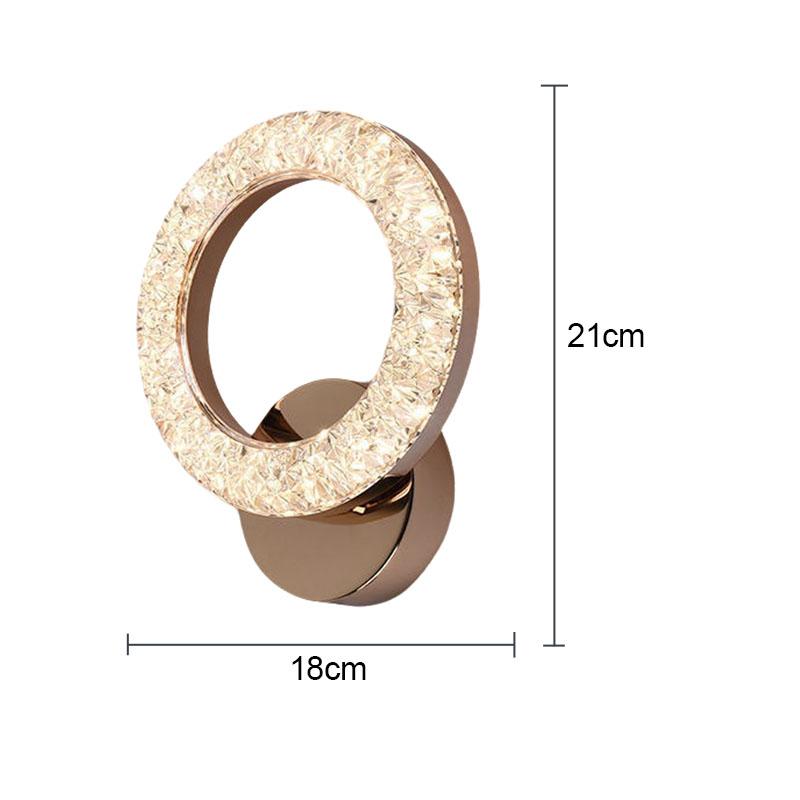 Multi-style LED Wall Lamp Modern Luxury Indoor Home Bedroom Bedsides Living Room Background Aisle Restaurant Acrylic Wall Lamp