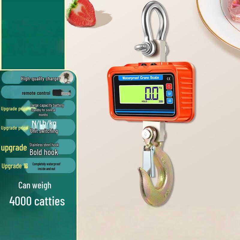 YEANTEEN Waterproof Digital Hanging Scale