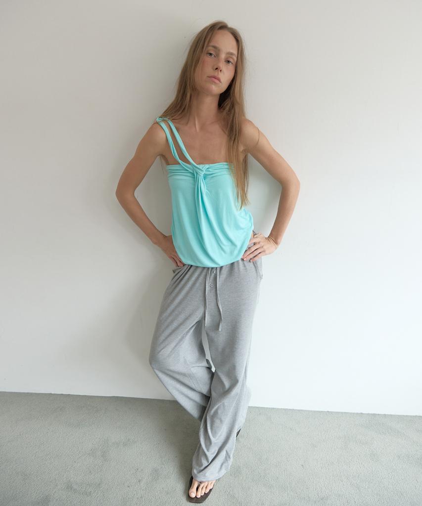 Asula Lazy Sweat Pants - Long (Melange Grey)