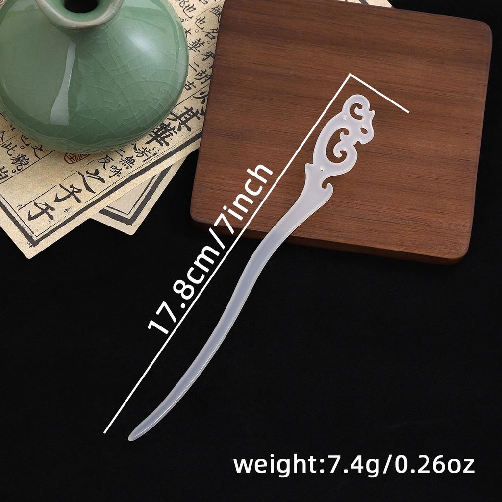 New Chinese Ethnic Style Simple Elegant Xiang Yun Acrylic Hairpin Ancient Style Temperament Hanfu Cheongsam Coiffure Hair Accessory