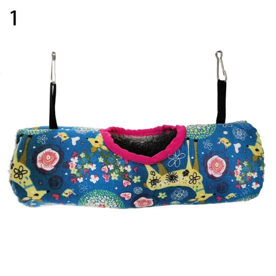 Pet Hamster Rabbit Squirrel Warm Tunnel Hammock Hanging Swing Cage Bed Nest