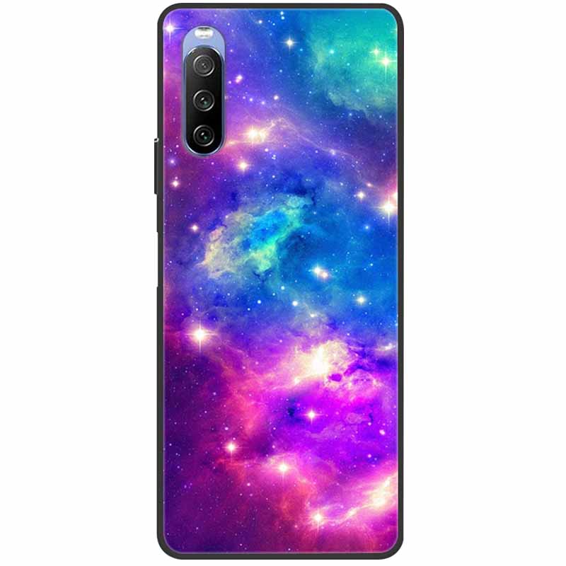 Soft Cover For Sony Xperia 10 III Case 5 III Soft Silicone Black Cases for Sony Xperia 1 III / Xperia1 XZ4 Covers Cool Marble