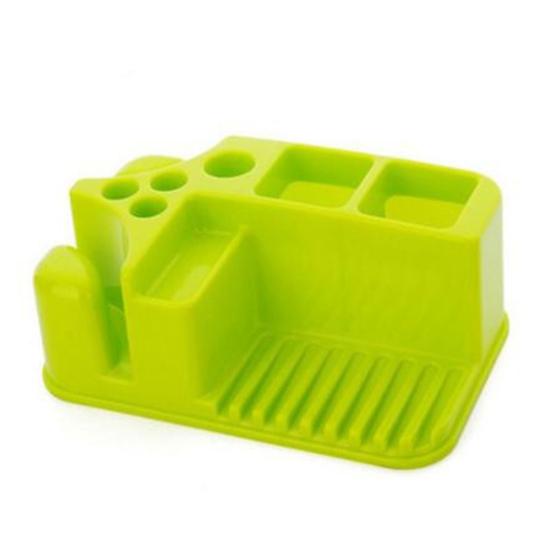 Plastic Rack Storage Kitchen Bathroom Shower Shelf Makeup Towel Sponge Holder