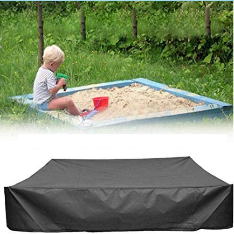 Copertura Quadrata da Giardino Resistente per Sabbiera Verde per Bambini Impermeabile Antipolvere