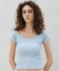 ITOV SEOUL Ribbed Square Neck Top Bl