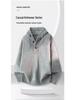 Men's Heavyweight Solid Color Knit Hooded Sweater - Loose Fit Casual Pullover for Autumn/Winter