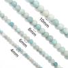 Natural Amazonite Stone Beads 4/6/8/10mm Polish Matte Round Gemstone Beads For Jewelry Making DIY Bracelets Necklace Accessories