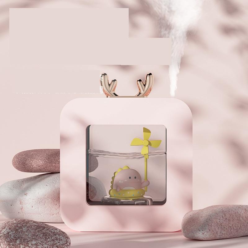 450ml Luchtbevochtiger Draagbare Aroma Olie Diffuser Usb Led Licht Aromatherapie Draadloze Adroable Leuke Huisdier Luchtbevochtiger Voor thuis