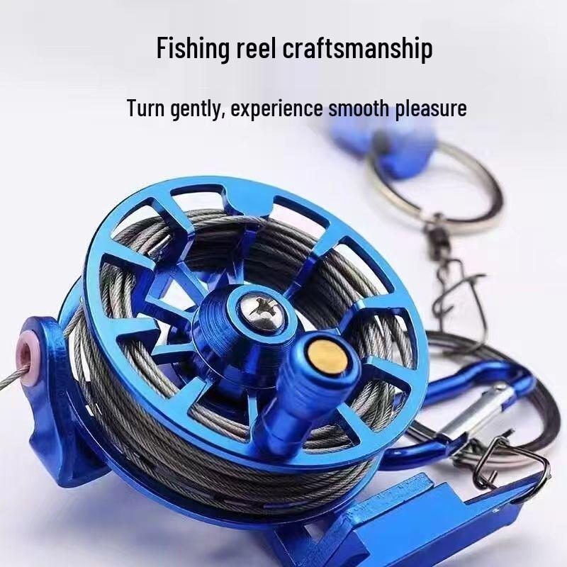 Stainless Steel Anti-Escape Fish Lock: Yellow Duck Design with Retractable Wheel