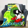 Customiz Name Personality Marvin the Martian  Blanket Soft &Warm Sofa Office Bed Travel Lunch Break Blanket, Gift Suitable All Seasons