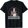 Purrcussionist Kitten Cat Percussion Drumming Funny Drummer T-Shirt