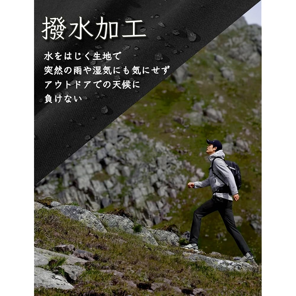 TACVASEN Work Pants Men's Long Pants Water-repellent Cargo Pants Quick-drying Hiking Pants Climbing