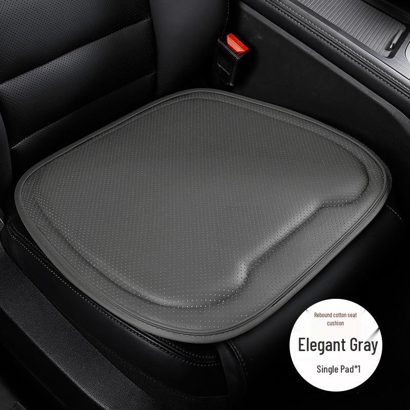 Napa Leather All-Season Perforated Car Seat Cushion for Driver's Seat