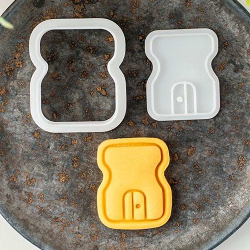 Educational Theme Plastic Cookie Cutters Molds School Cookie Stamps For Creative Baking With Children And Family Activity