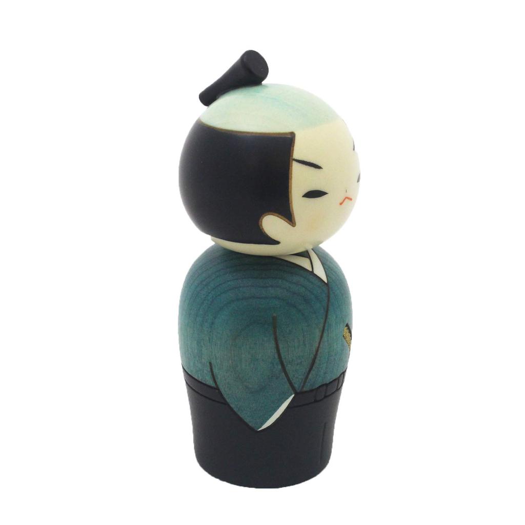 Usaburo Kokeshi Samurai Made in Japan
